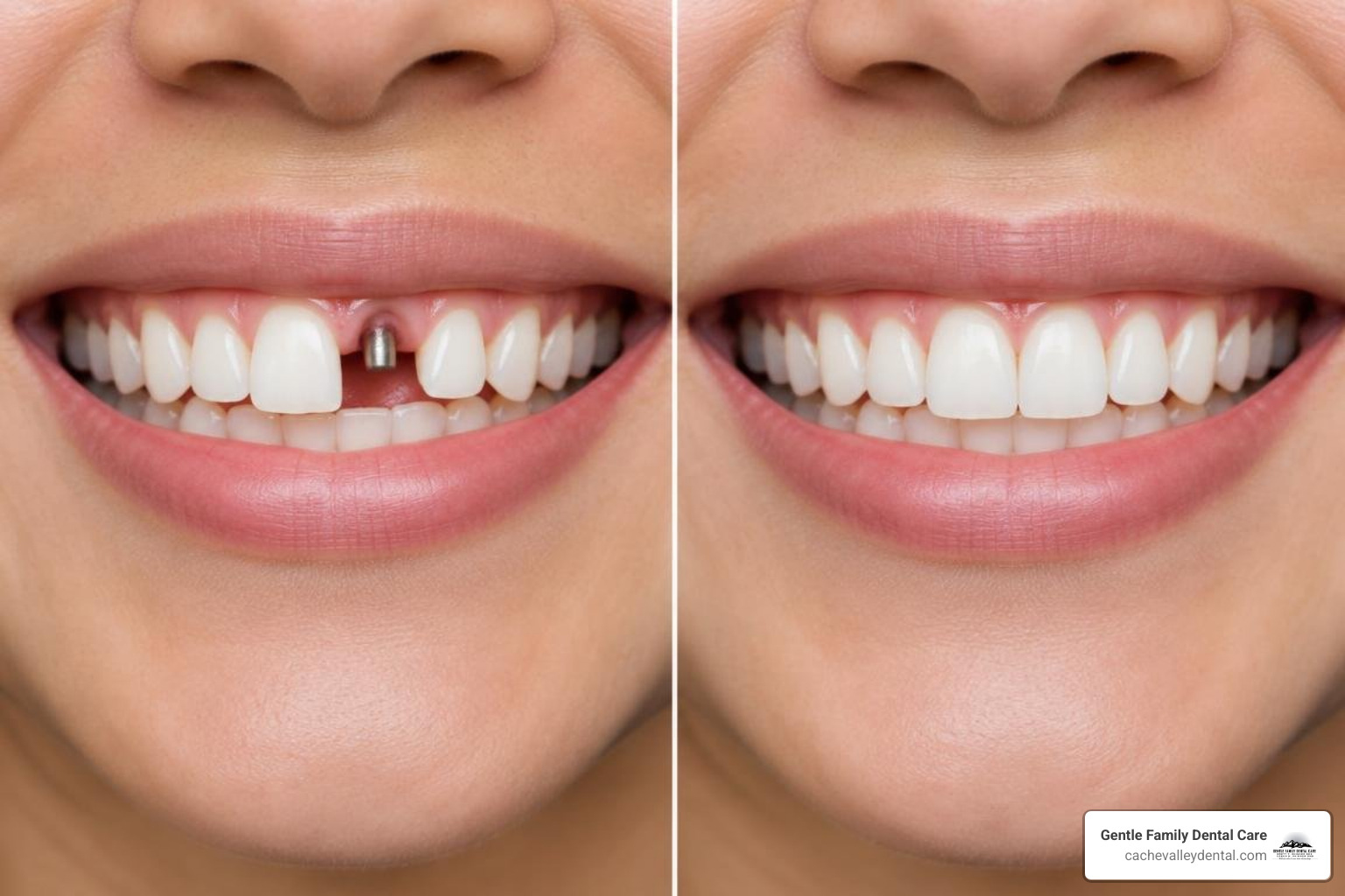dental implant before after photos